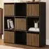 Kube 5 Drawer 4 Shelf Storage Unit - Black, Walnut