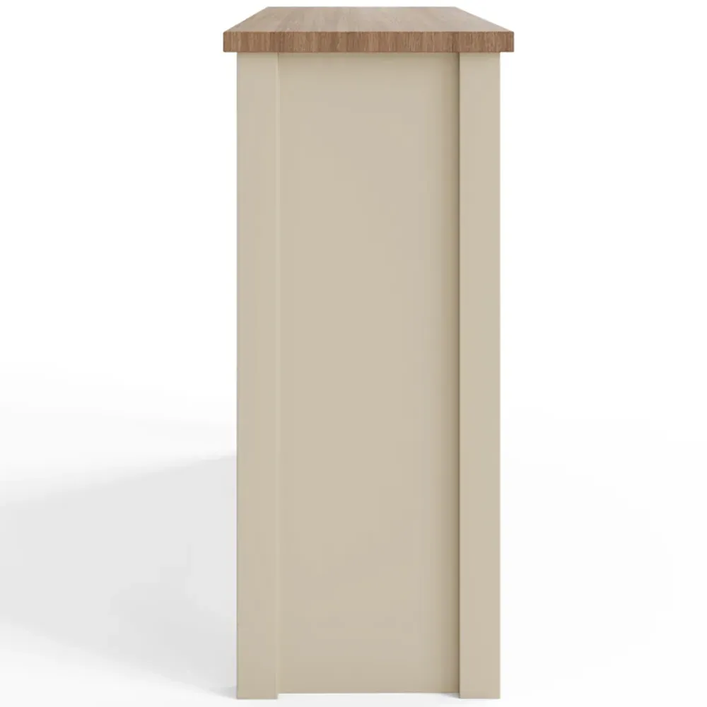 Lancaster 2 Door 2 Drawer Compact Sideboard - Cream, Oak