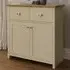 Lancaster 2 Door 2 Drawer Compact Sideboard - Cream, Oak
