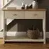Lancaster 2 Drawer Console Table - Cream, Oak