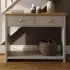 Lancaster 2 Drawer Console Table - Grey, Oak