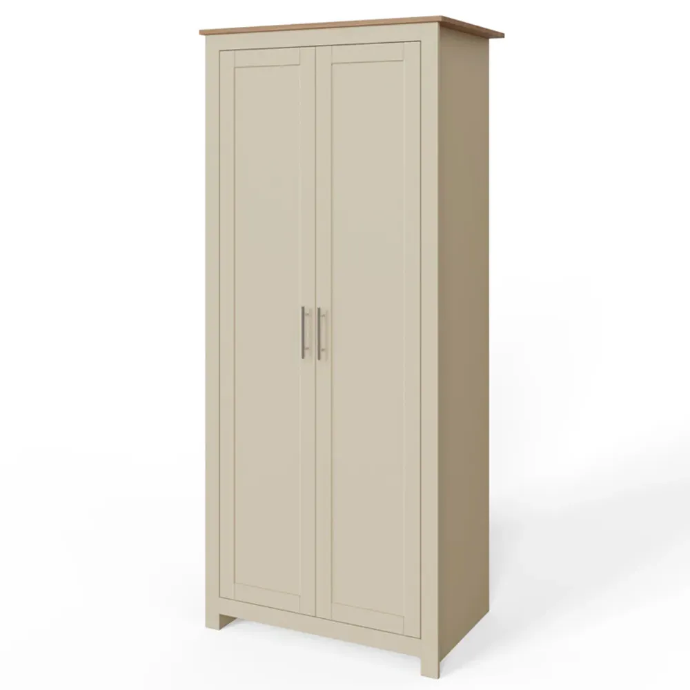 Lancaster 3 Piece Bedroom Furniture Set - Cream, Oak