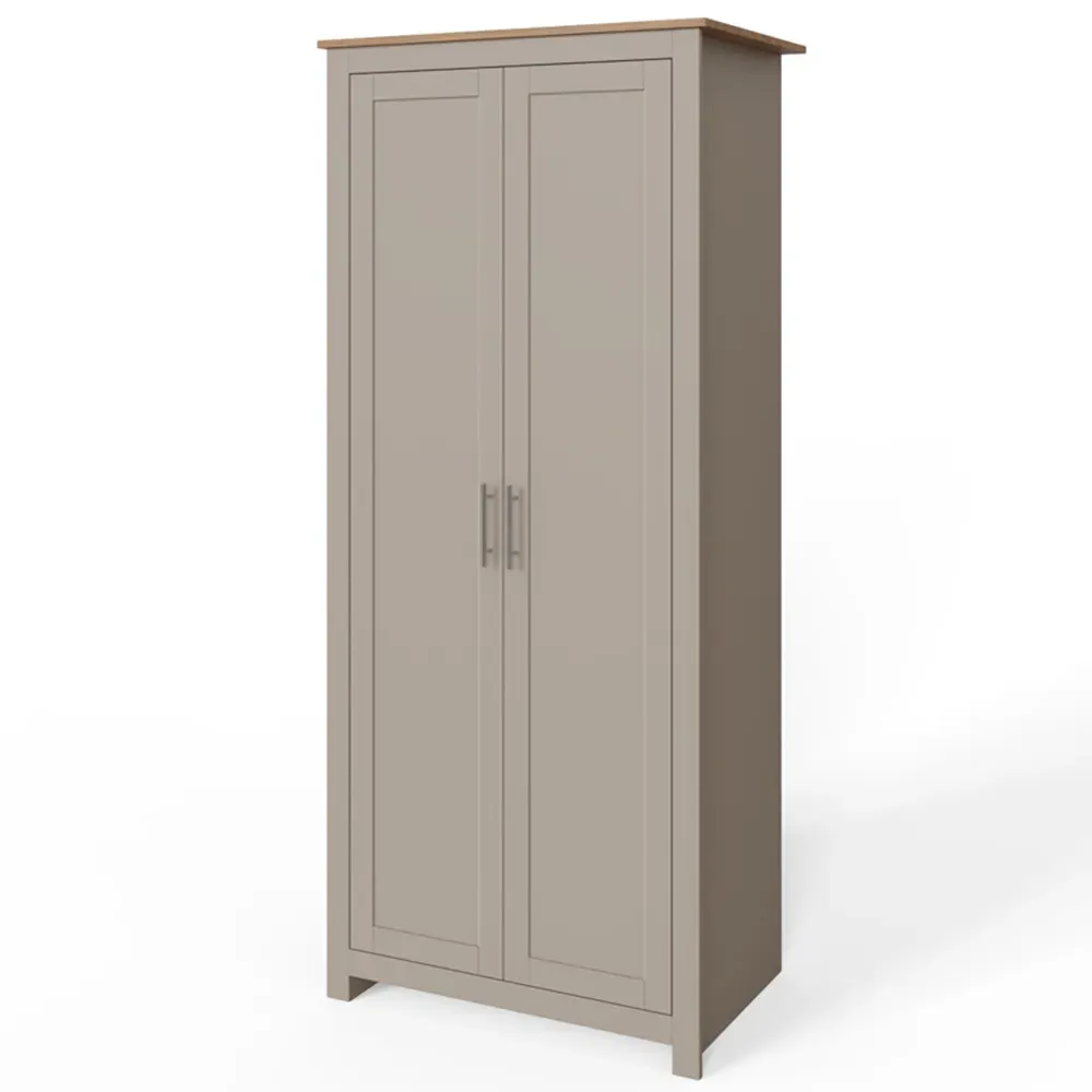 Lancaster 3 Piece Bedroom Furniture Set - Grey, Oak