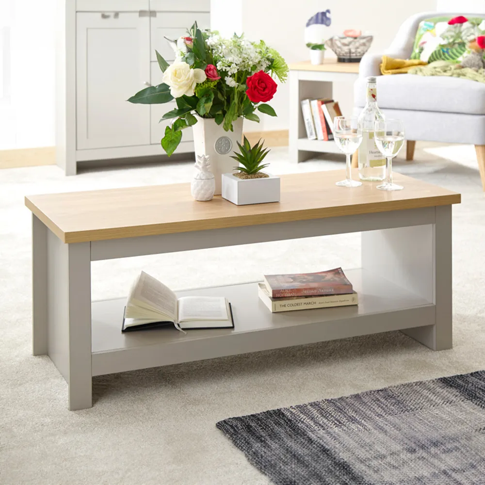 Lancaster Coffee Table - Grey, Oak