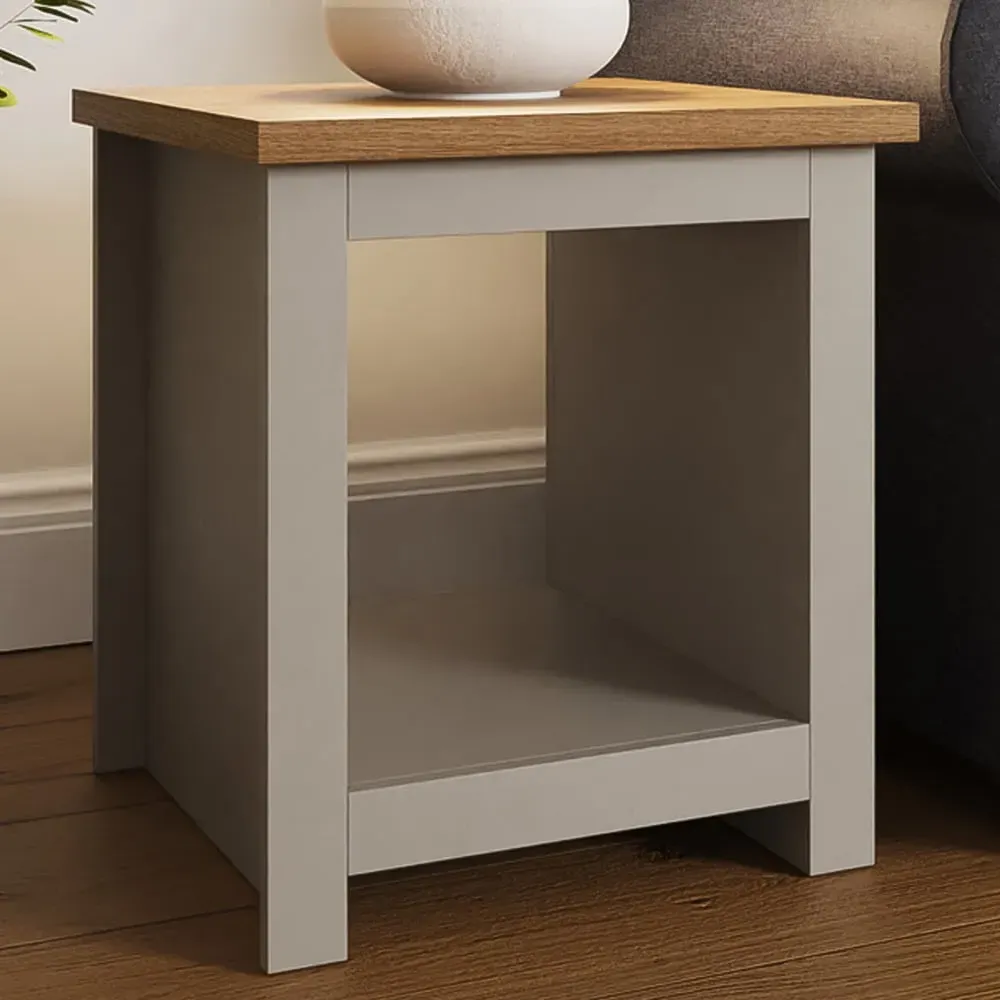 Lancaster Side Table - Grey, Oak