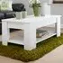 Lift Up Coffee Table with Storage - White