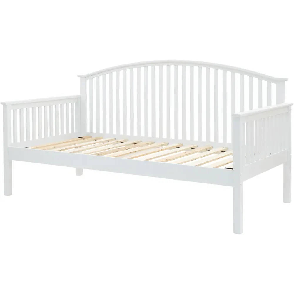 Madrid Single Day Bed - White, Wood
