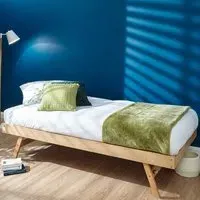 Madrid Wooden Trundle Day Bed - Brown, Oak