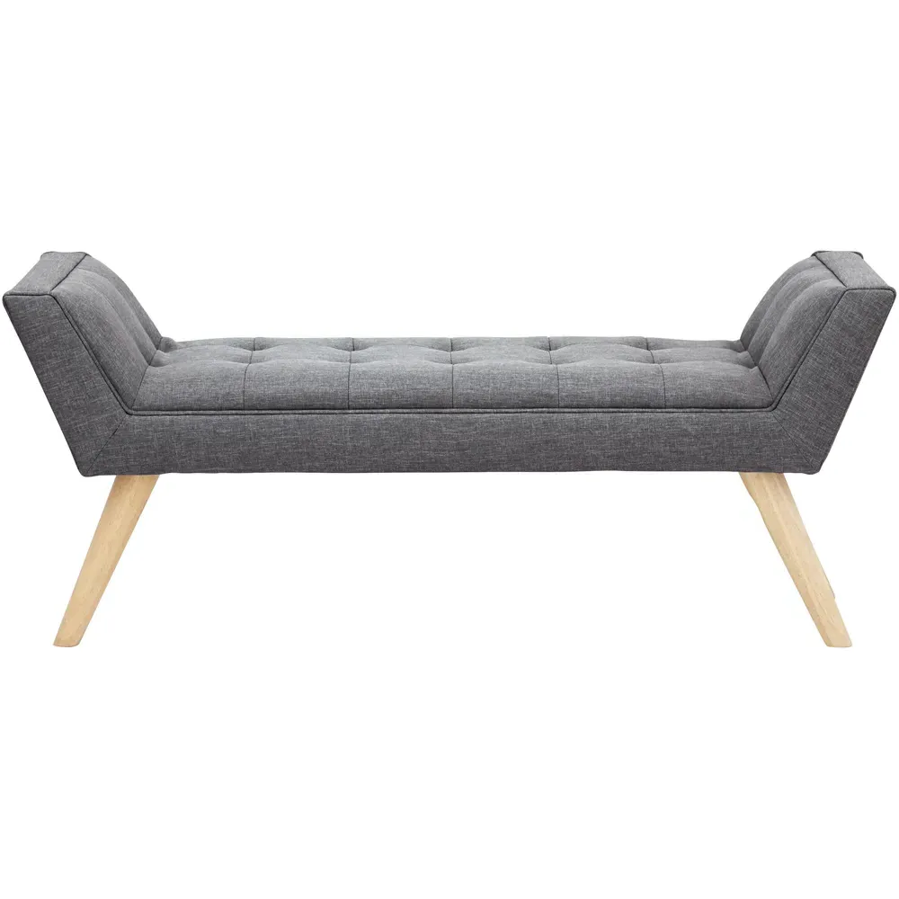 Milan Ottoman Window Seat - Dark Grey