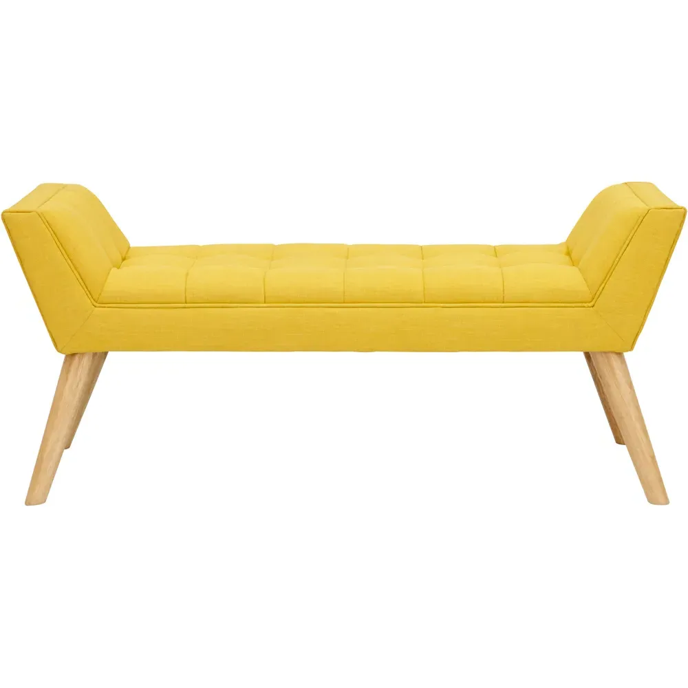 Milan Ottoman Window Seat - Mustard Yellow