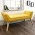 Milan Ottoman Window Seat - Mustard Yellow