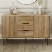 Nervata 2 Door 3 Drawer Sideboard - Oak