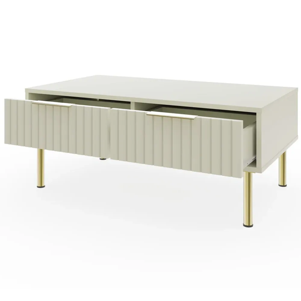 Nervata Coffee Table - Cream