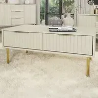 Nervata Coffee Table - Cream
