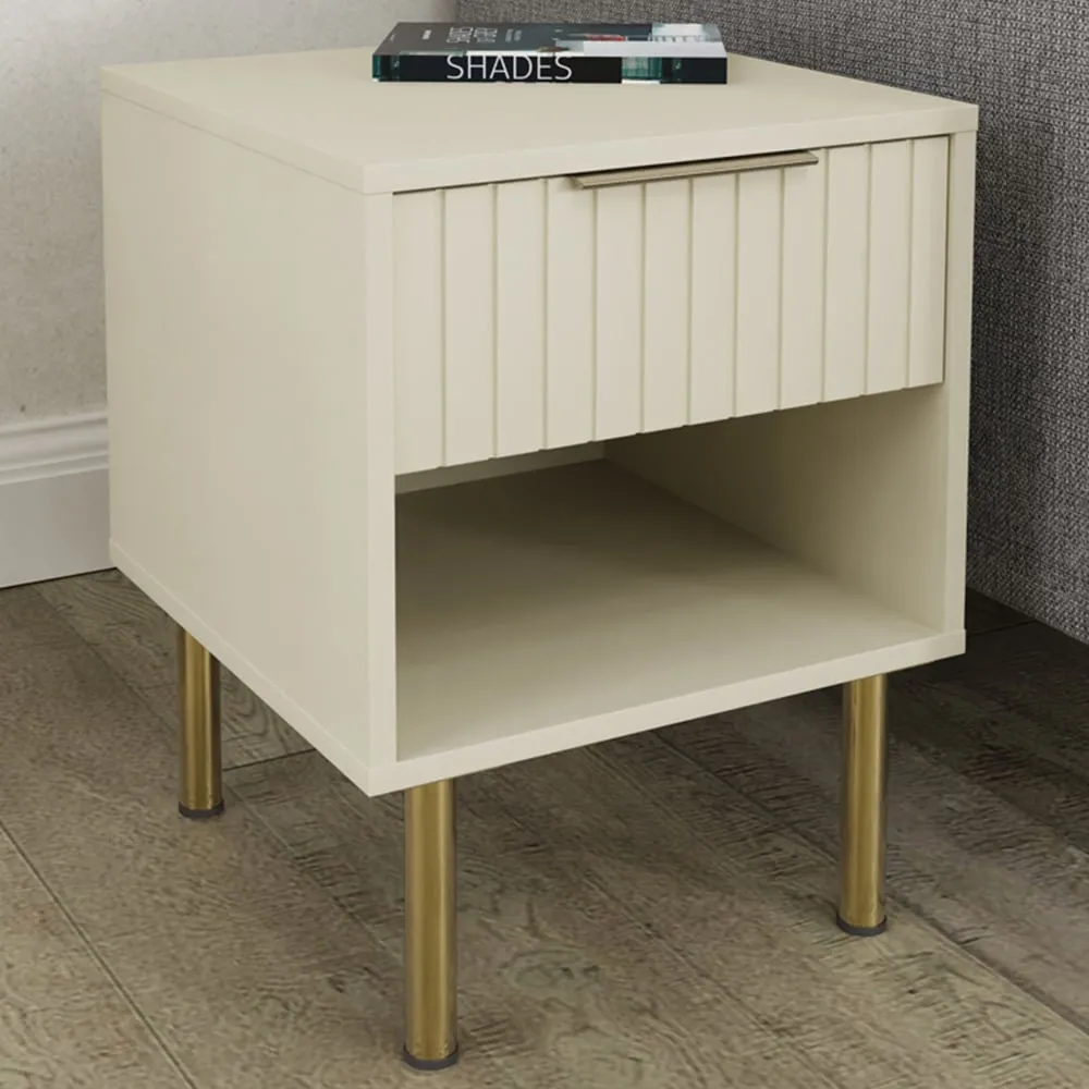 Nervata Lamp Table - Cream image