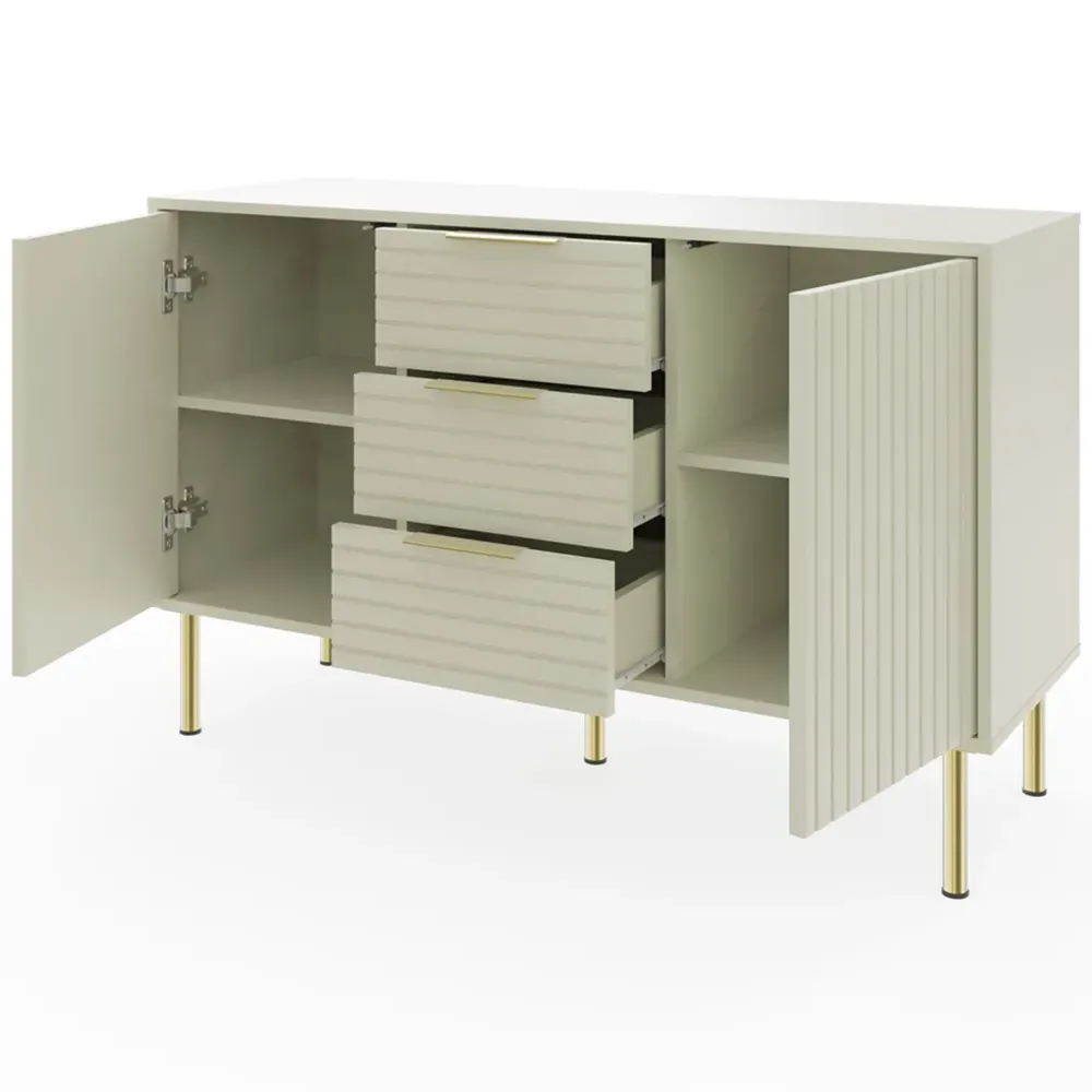 Nervata Sideboard - Cream