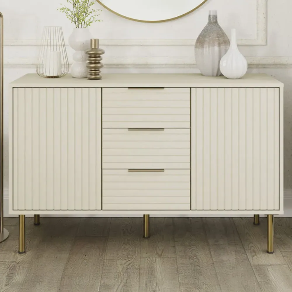 Nervata Sideboard - Cream