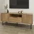 Nervata Single Drawer 2 Door TV Unit - Oak