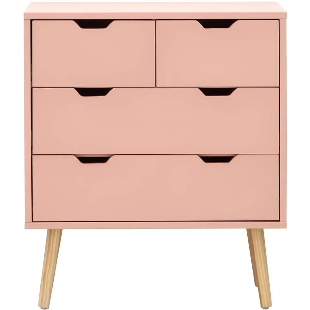 Nyborg 4 Drawer Chest of Drawers - Pink