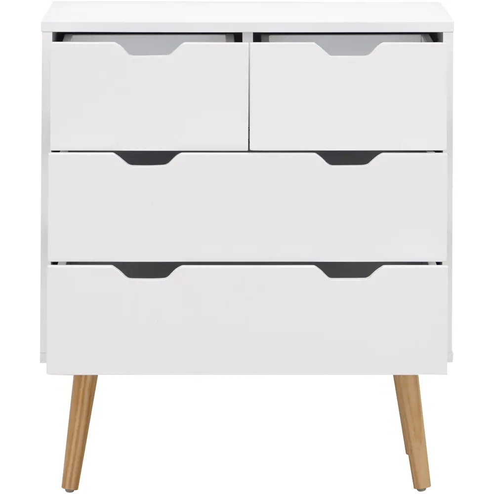 Nyborg 4 Drawer Chest of Drawers - White