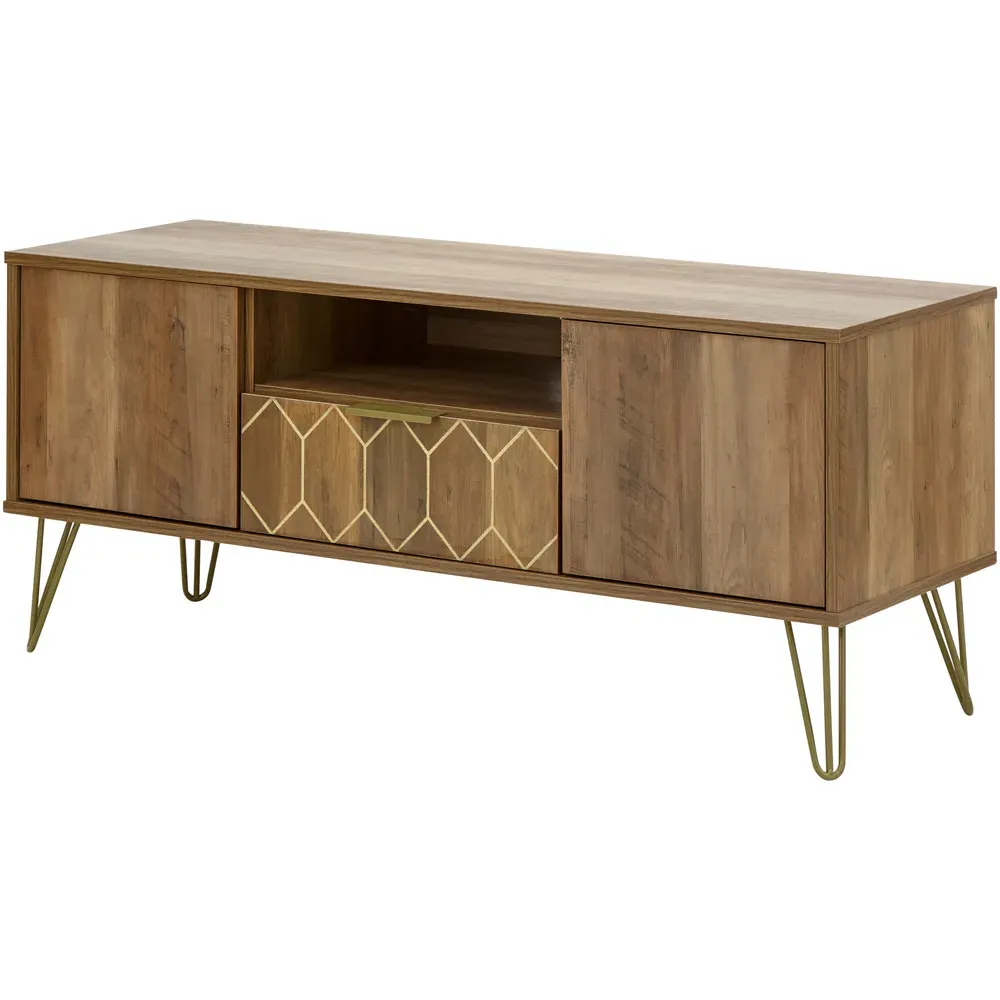 Orleans 2 Door TV Stand with Drawer - Brown, Mango