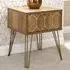 Orleans Lamp Table with Drawer - Brown, Mango