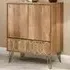 Orleans Wine Cabinet with Storage - Brown, Mango