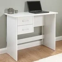 Panama 2 Drawer Desk - White