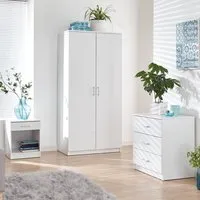 Panama 3 Piece Bedroom Furniture Set - White