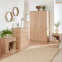 Panama 4 Piece Bedroom Furniture Set - Oak