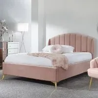 Pettine King Size Ottoman Storage Bed - Pink