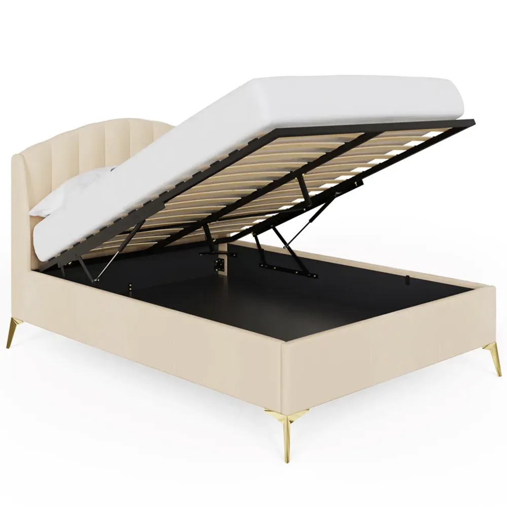 Pettine King Size Ottoman Storage Bed - Pink