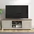 Salcombe 2 Door TV Unit with Storage - Light Grey