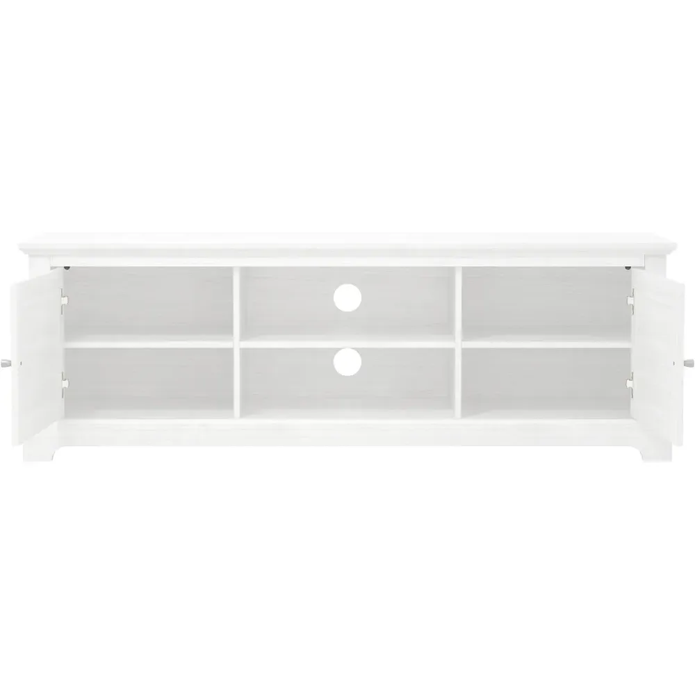 Salcombe 2 Door TV Unit with Storage - White