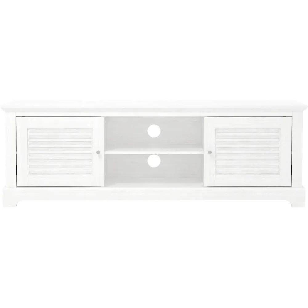 Salcombe 2 Door TV Unit with Storage - White