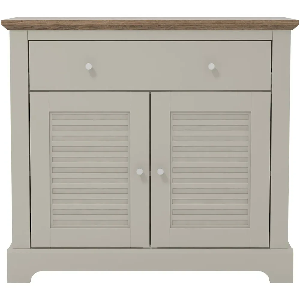 Salcombe Compact Sideboard with Drawer - Light Grey