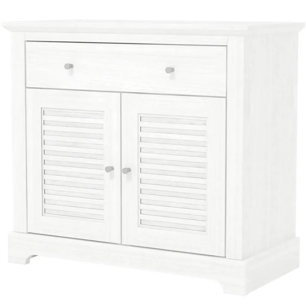 Salcombe Compact Sideboard with Drawer - White
