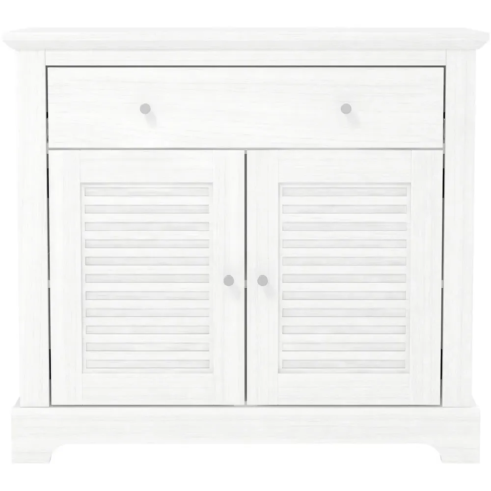 Salcombe Compact Sideboard with Drawer - White
