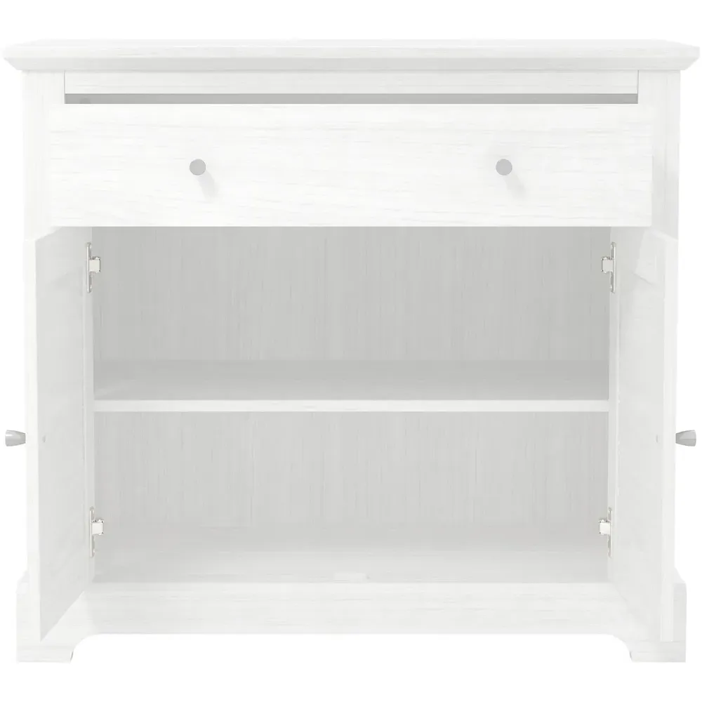 Salcombe Compact Sideboard with Drawer - White