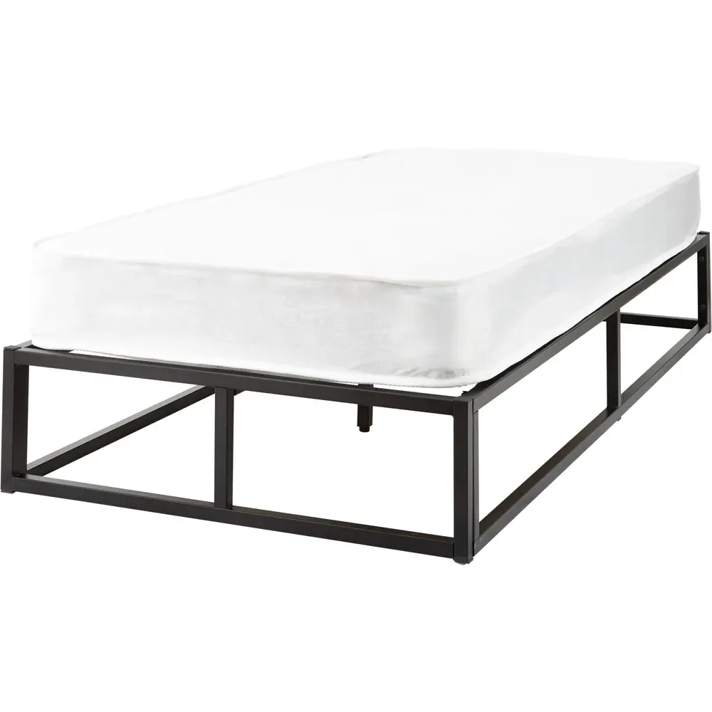 Single Platform Bed Frame - Black, Metal