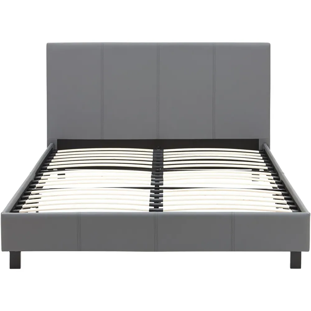 Small Double Bed In A Box - Grey