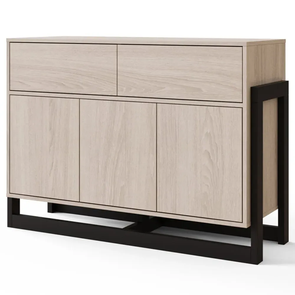 Taite 3 Door 2 Drawer Sideboard - Brown, Oak