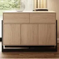 Taite 3 Door 2 Drawer Sideboard - Brown, Oak