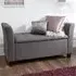 Verona Upholstered Window Seat with Storage - Grey
