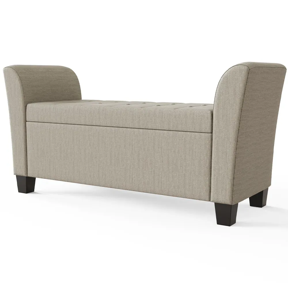 Verona Window Seat with Storage - Cream, Fabric