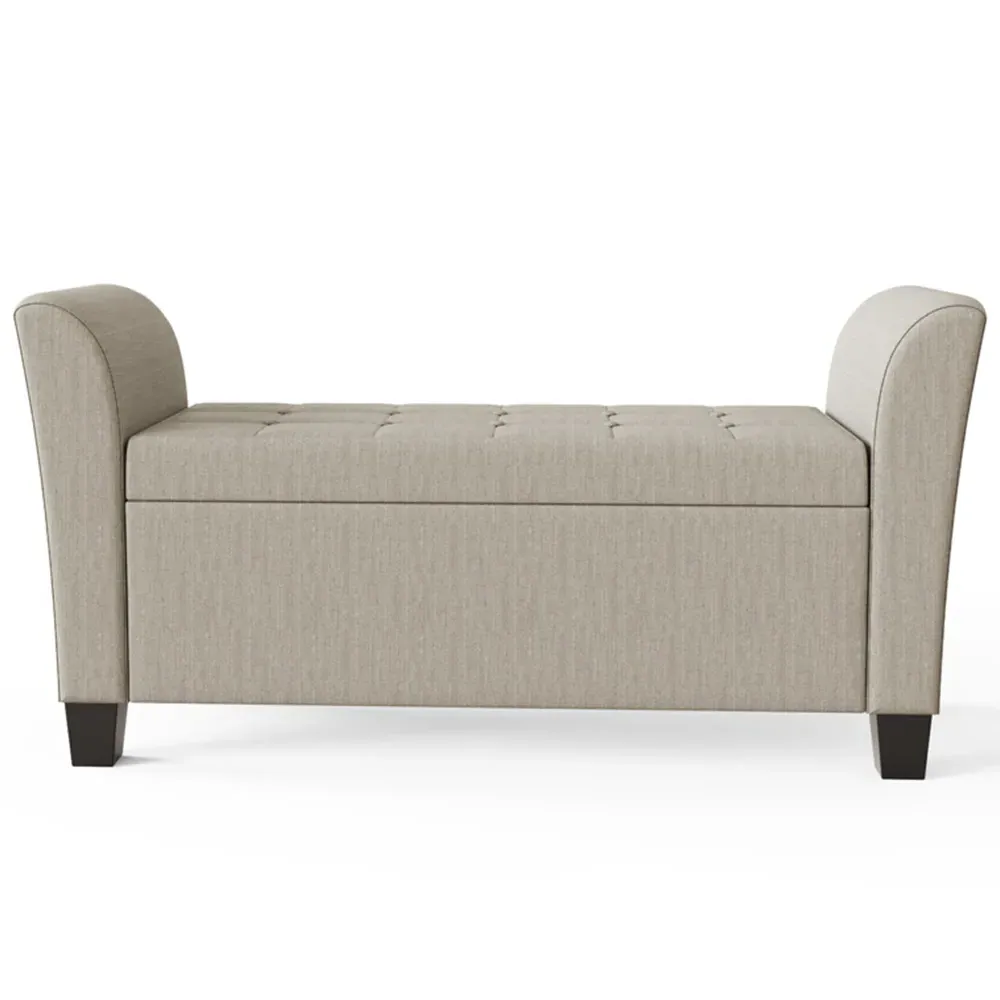 Verona Window Seat with Storage - Cream, Fabric