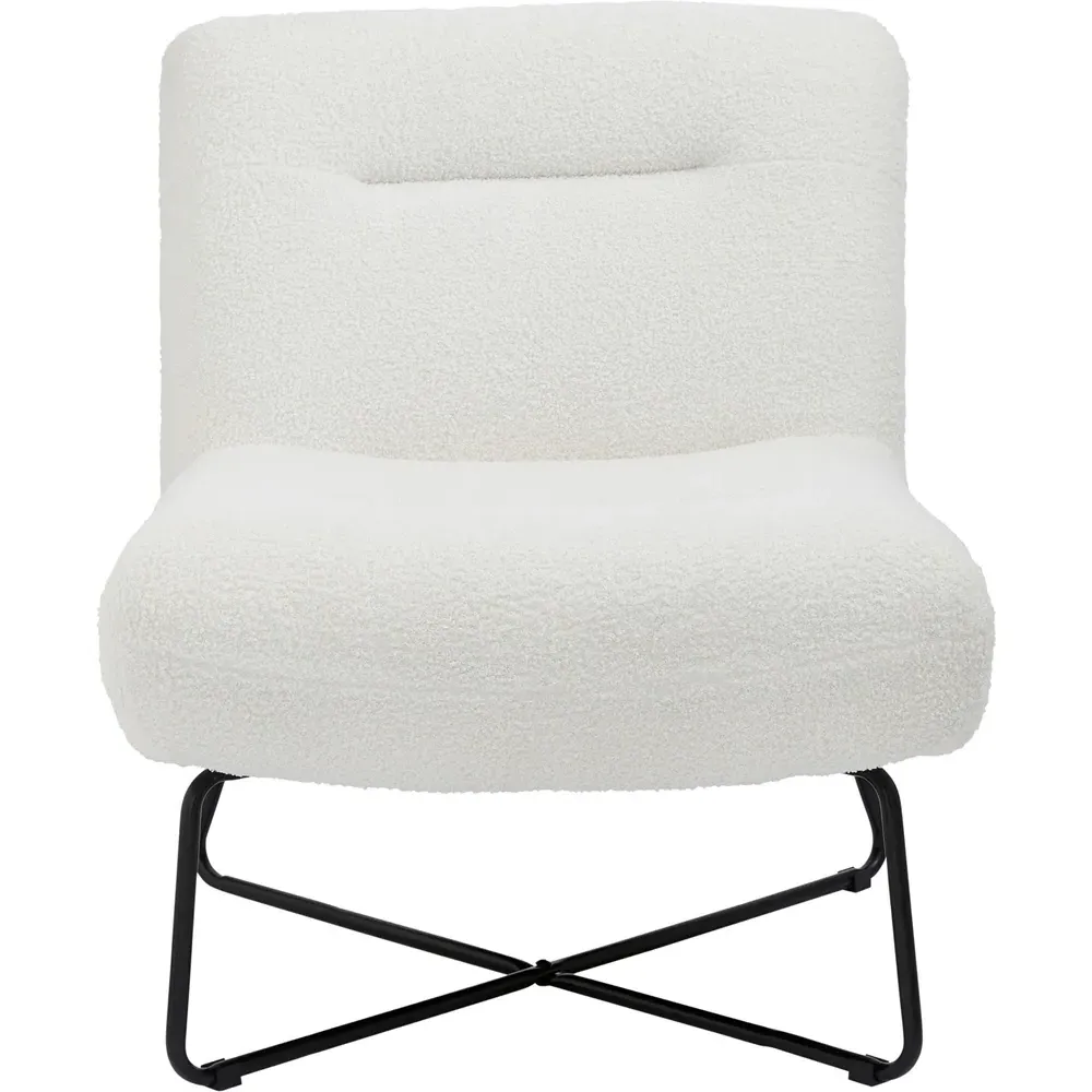Willow Accent Chair - Cream, Boucle