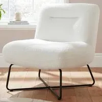 Willow Accent Chair - Cream, Boucle