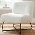 Willow Accent Chair - Cream, Boucle