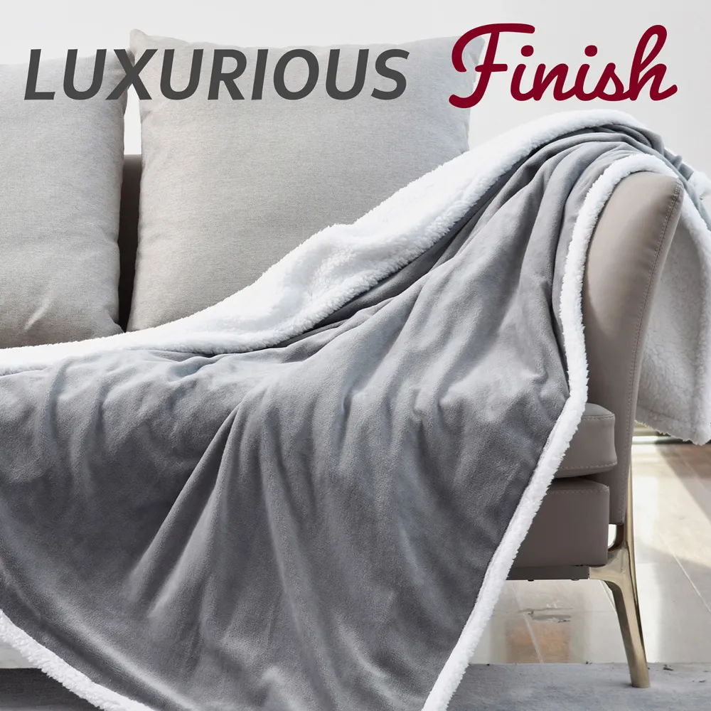 Electric Heated Throw 160 x 130cm - Grey